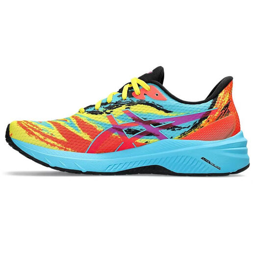 ASICS-Herrenschuhe, Sportschuhe, Stoßdämpfung, modischer Druck, komfortable Laufschuhe, Gehen, Fitness, weiche und rutschfeste neue Stil 1011b826 lebendiges Gelb/Pink 7 = 40 Größe