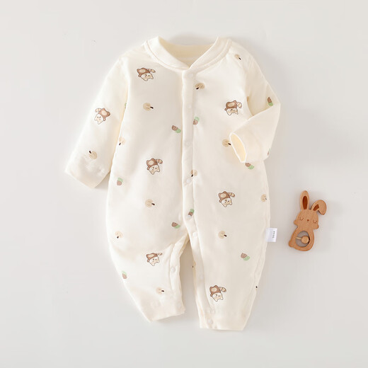 
Seven-picked daisy 40g cotton onesie baby onesie in autumn and winter boneless clothes thin cotton medium-thick climbing clothes one-piece warm outing clothes X6624 rice-bottomed bear strawberry 40g one-piece cotton jacket size 80 (16-19Jin [Jin equals 0.5 kg] suitable)
