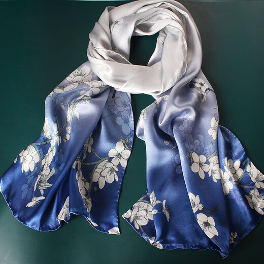 Shili Jiangnan (SLJN) grabs the new Mother's Day silk scarf for mothers, spring and summer new style 100 mulberry silk scarf shawl gift 4