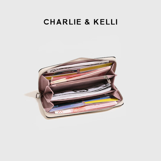 Charlie/Kelli CK Brand Bag Herren Brieftasche Krokodilmuster Vielseitige Brieftasche Handtasche Multi-Card Coin Brieftasche Kartentasche Clutch Grey [chinesisches Valentinstagsgeschenk]