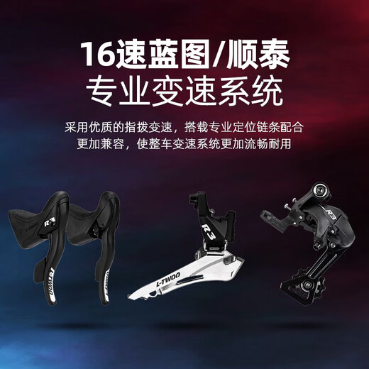 PHILLIPS Phillip Rennrad, Erwachsener, männlich, 700C, Racing, variable Scheibenbremse, Jugendliche, Studentin, Pendler, Höchstgeschwindigkeit, 700C, Space Silver, internes Kabel, SF 27-Gang-Blueprint/Shuntai-Getriebe, gebogener Lenker