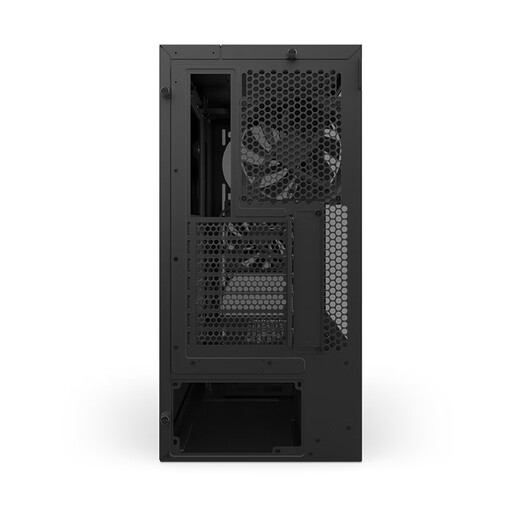 NZXT全新H5 FLOW 台式电脑机箱黑色 ATX中塔电脑主机箱台式侧透明电竞水冷游戏机箱