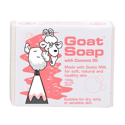 Goat Soap Children's Soap Australian Goat Milk Soap Hand Washing Facial Bath Soap - Coconut Oil Goat Milk Soap 100g