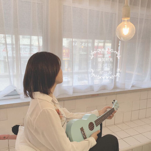 婴儿蓝小清新尤克里里乌克丽丽夏威夷四弦琴初学者小吉他 23寸婴儿蓝+拨片+备弦+教程+背包