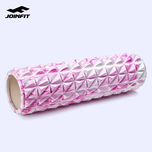Jieyingfei Foam Roller Muscle Relaxation Massage Roller Men's and Women's Fitness Pilates Yoga Column Triangular Hollow Shaft Triangular Purple White 45CM