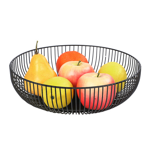 NUOPAI Nordic living room fruit basket household fruit tray iron fruit basin drain basket drain rack 28*7.5cmC6035