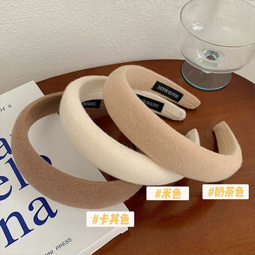 Xiangwan hairband hairpin sponge high skull headband women's retro French wide-brimmed headband crushed hairpin hair accessories hair accessories