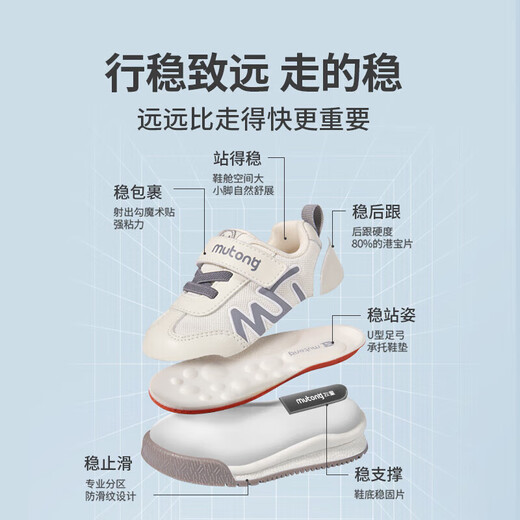 Shepherd Boys 'Chaussures Baby Toddlers Spring and Automne Style Boys' Functional Soft Bottom Pain Shoes Baby Girls 'Chaussures Coconut Grey 20