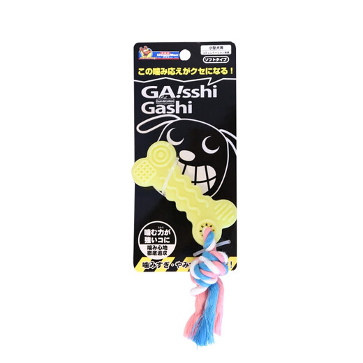 多格漫柔韧带绳咬咬玩具 趣味益智幼犬狗玩具 绳结耐磨咬 牛奶骨型