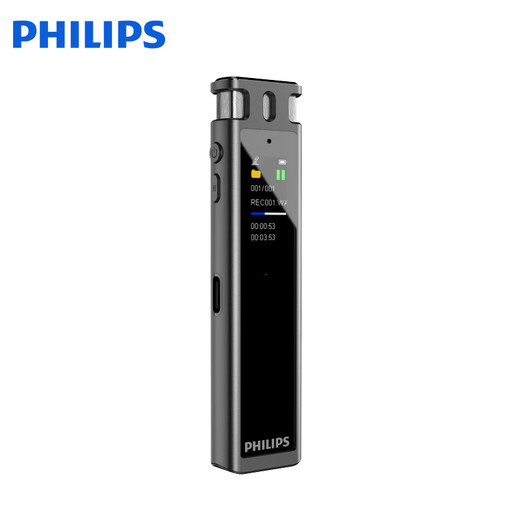 
Philips Professional Recorder VTR5260 16G Portable and compact evidence collection artifact with you. Voice to text HD noise reduction synchronous translation recorder