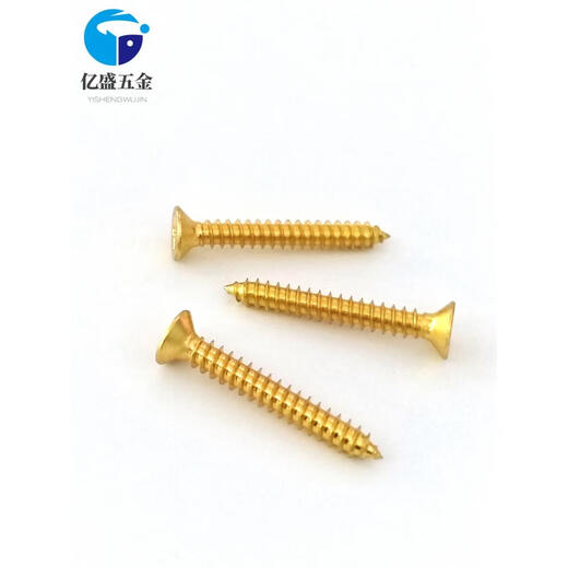 XMSJ Gold 304 Tornillo de acero inoxidable Countersunk Autocatado Autoducto Extendido Cabeza plana Tornillo de madera M2M3M4M5M6 M3*12200 Piezas