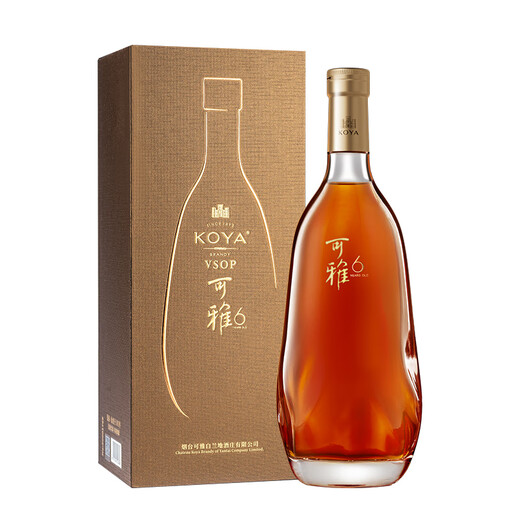 张裕可雅白兰地 桶藏6年VSOP 500ml 单瓶装 洋酒礼盒送礼
