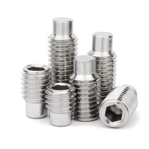 Jinchao M3M4M5M6M8 304 stainless steel convex end set screw headless screw / machine meter / Kimi screw DIN915 M8*25 (5 pieces) 304