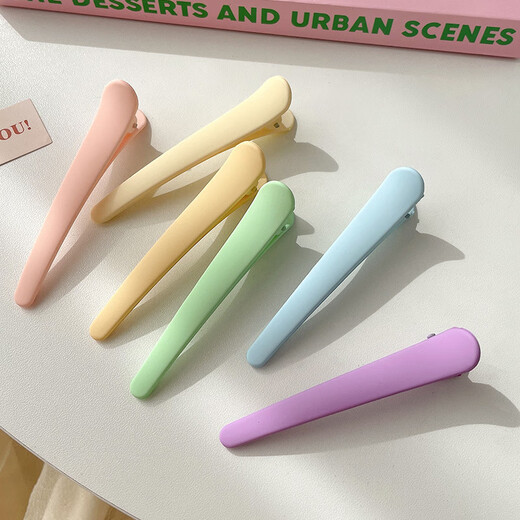 [Gleiches Modell in Berühmtheit] Zugekommene, farbige, verspottete Entenbill -Clip, Gesichtswäsche und Make -up Special Hair Card Pony. Zufällige Farbe 2 Pakete Sonderangebot.