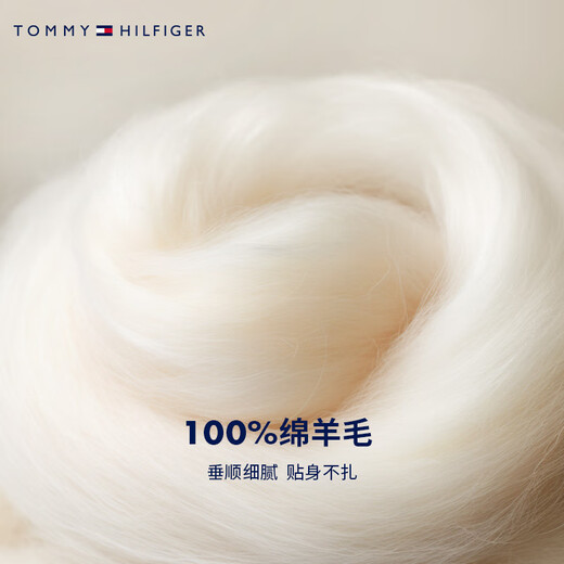 TOMMY HILFIGER Pure Wool Autumn and Winter Men's Business Casual Youth Baseball Collar Wool Sweater Knitted Cardigan Jacket Dark Blue DV6 S (Recommended 120-135Jin Jin equals 0.5kg)