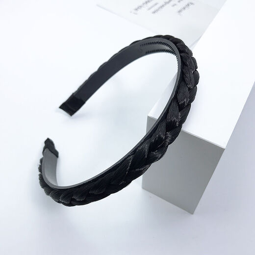 Sarara wig headband wide edge pigtail headband anti-slip with toothed hair bangs hair clip hair accessories press spring SN9227 black