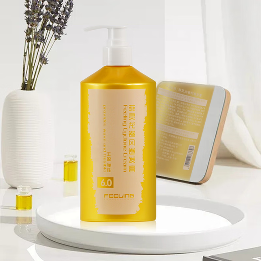 FEELING Tornado Curling Cream Protects and Stylizes Curly Hair Bouncy, Fluffy and Rich Elastin FEELING Tornado 450ml