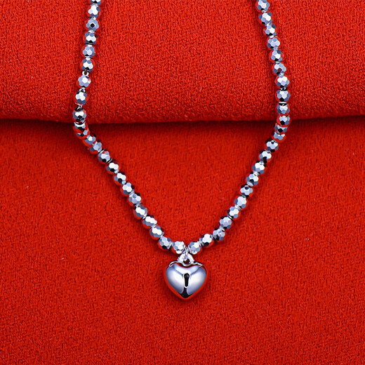 Yuan Shengfu's new PT950 exquisite heart-shaped car flower fashion platinum bracelet women's platinum hand jewelry promotion 5.60 grams length 16-18cm adjustable