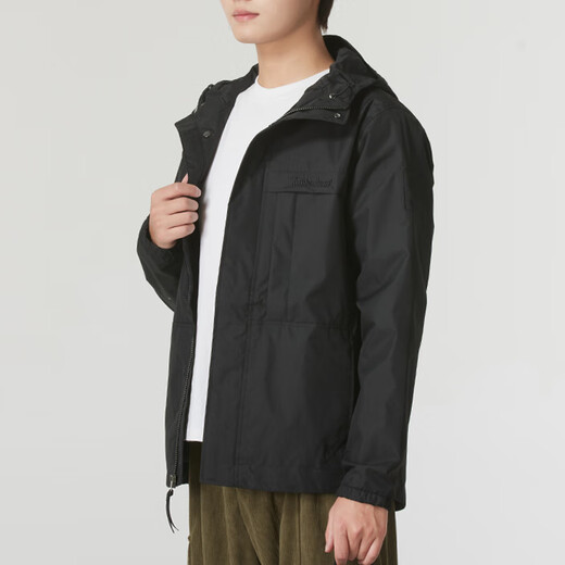 Timberland Timberland Herren Spring Outdoor Mountaineering-Anzug Winddicht mit Kapuzenjacke wasserdichte Arbeit Jacke A695W A695W001/Black S 170 Empfohlen 100-120jin [Jin entspricht 0,5 kg]