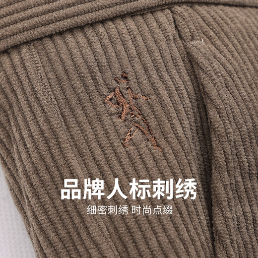 Dancing with Wolves [pana] pantalones casuales para hombres 2025 Autumn New Men's Clothing Fácil de cuidar pantalones rectos amigables con la piel 4013 Khaki 701 31