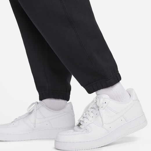 Nike (Nike) Offizielle Herren -Plus -Samthose, Kleiderschrankhose, gestrickte lose Stickerei, personalisierter weicher DX1365 010 Schwarz/Weiß 3xl