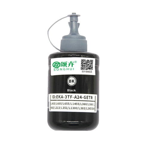 Songhui convient à Epson 672 Ink L405L130L310L360L380L655L551L565L1300 859 Grande encre de bouteille (140 ml)