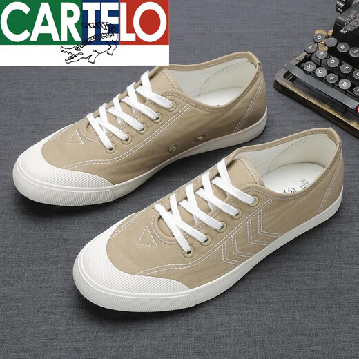 Katile Crocodile Canvas Schuhe Herren Sommer vielseitigem Top atmungsaktiv 2022 Neues koreanisches Stil weiß lässiger dünner Modell Fahrer Flat Schuhe Weiß 9272 Schnürmodell 39