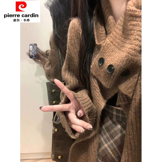 Chujing Maillard wears woolen plaid skirt 2025 autumn and winter new high-waisted slimming A-line mid-length skirt umbrella skirt coffee-colored plaid skirt-wool fabric XL