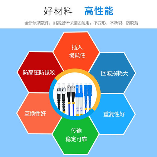 EB-LINK 工程电信级铠装光纤跳线单模双芯铠甲尾纤室内防鼠咬抗拉金属钢丝保护（IDC中心机房存储 LC-LC单模双芯 10米