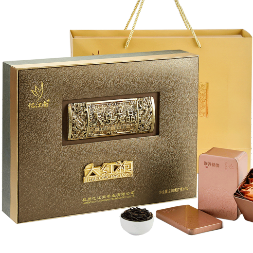 Reminiscing Jiangnan's special Dahongpao tea gift box 225g oolong tea Dragon Boat Festival gift box gift box for parents and elders Tianzun