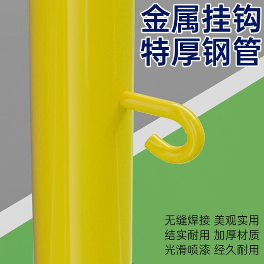 迈高登学校标准羽毛球网架室外多用网柱可移动式网球架多功能气排球架 1.55m 加厚绿【6.1 *1.55m有网】