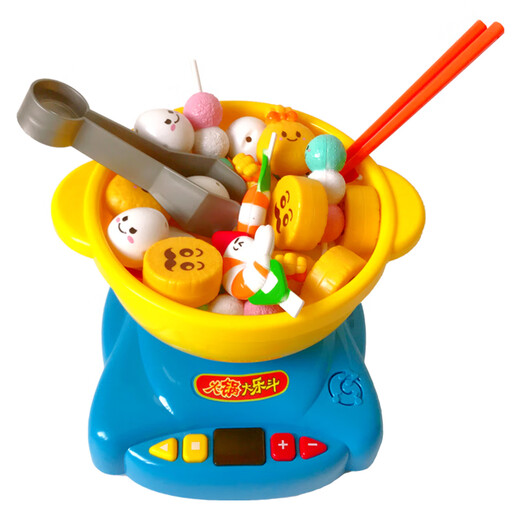 Juego de juguete de vapor de vapor de Meibosen Baby Baby House Cooking Mini Simulation Kitchen Girls 4-6 años de antigüedad de la olla caliente [Versión de la batería]