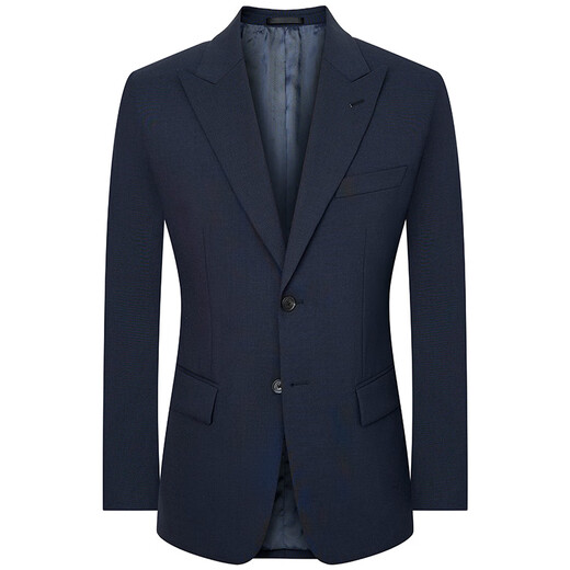 Angel Bird Suit Men's Wool Anti-wrinkle Shape Protective Autumn and Winter Men's Anti-Wrinkle Suit Pants Business Formal Jacket Navy Blue 48 B(175/100) /Please note waist or pants