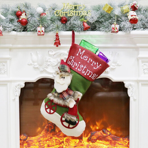 Mondorf Christmas stockings Christmas decorations filled with candy ornaments pendants Christmas candies Christmas stocking bags Christmas gift stocking bags for the elderly