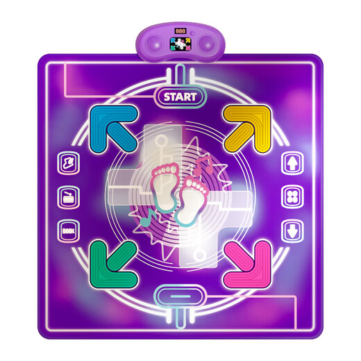 Yunya Music Dance Blanket Game's Game Clanket Boys and Girls Home Wireless Dance Machine 3 to 6th Birthday Gift 8 Amélioration de Dance Light Dance Blanket-Bluetooth
