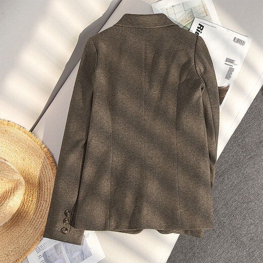 Sibaishe Commuting Suit 2025 Autumn New Women's Long Sleeve One Button Korean Style Slim Suit Jacket