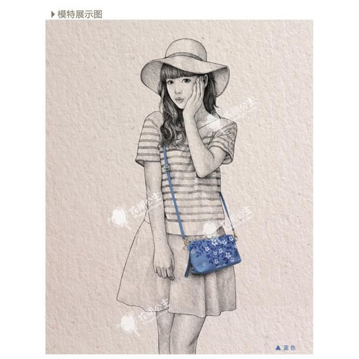 Pukanon 2025 New Chinese Style Embroidered Bag Printed Art Bag Crossbody Bag Shoulder Bag Clutch Bag Canvas Women's Bag Denim Blue + Hand Strap + Diagonal Strap