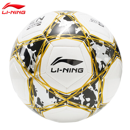 李宁（LI-NING）足球5号成人儿童4号幼儿园小学生训练比赛运动专用中考标准用球 机缝足球673-1/671-1 4号