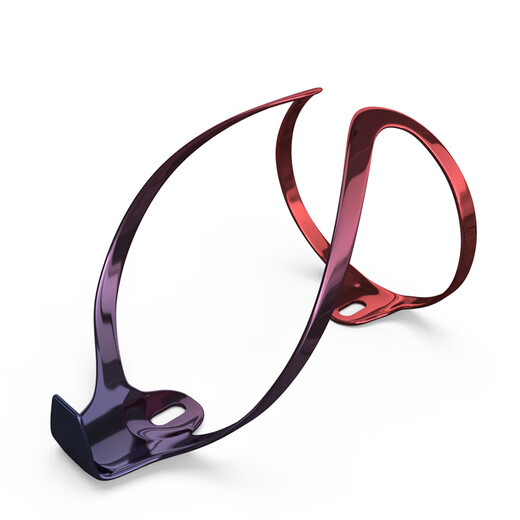 Enlee bicycle water bottle holder, mountain road bike ultra-light aluminum water bottle holder, bicycle outdoor riding gradient color water cup holder, cycling equipment accessories, U style gold (with screws)