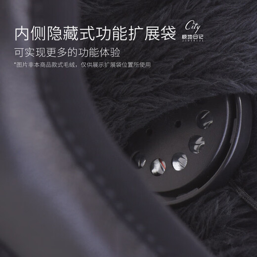 Polar Diary Earmuffs Warm Men's Coldproof Earmuffs Fleece 3M Reflective Plus Velvet Winter Earmuffs
