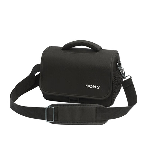 柚狮适用于索尼相机包单肩微单包a6400 a6500 a6000 a7c a7m2 a7m3 a7斜跨背包 升级款索尼黑色小号 (配腰带)1105
