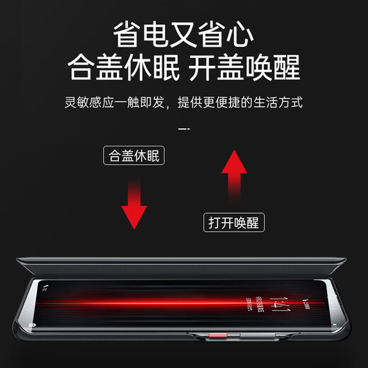 Jianmei applicable Huawei Mate20 Mobile Phone Case Flip Mate20pro Téléphone mobile Plain Leather Smart Window Cover No Flip Respondering Protection Bover Couverture complète Anti-Fall Cadre de rentrée Mate20pro Couvre de fenêtre intellige