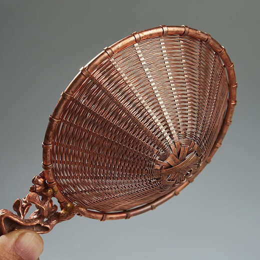 Rongshantang copper tea drain, tea filter, tea filter, tea strainer, hand-woven tea separator, spare parts, copper braided plum blossom tea drain