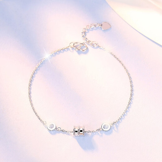 LAOLATU platinum bracelet for women PT950 platinum small waist fashion jewelry Chinese Valentine's Day gift for wife PT950 platinum small waist bracelet