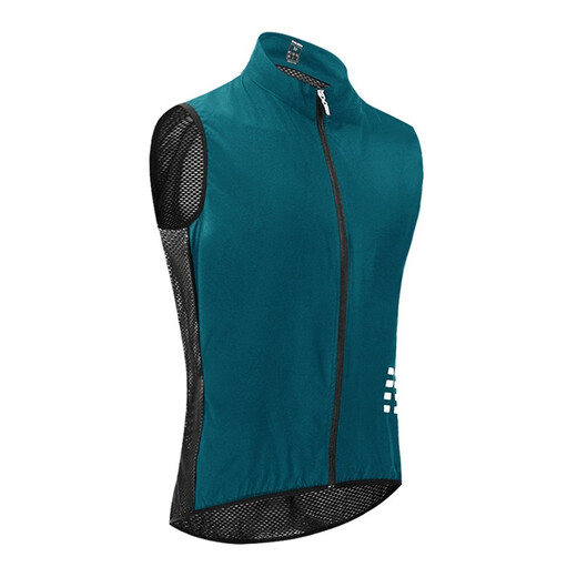 WOSAWE road cycling vest with fully hollow back, breathable mountain bike top, running and mountaineering night riding vest, navy blue (hollow design on the back) 2XL