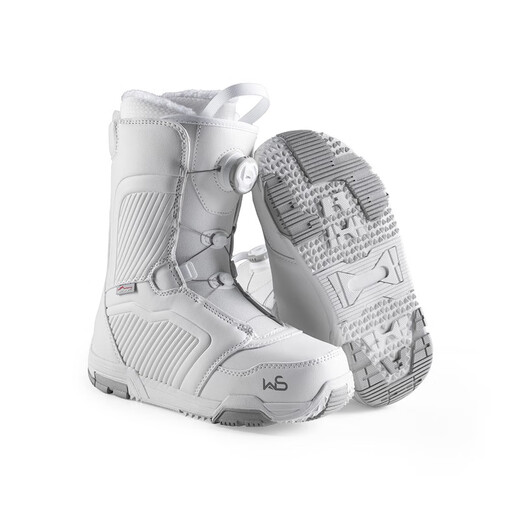WS snowboardsWS snowboards Snowboard BOA wire-buckle automatic snowshoes White women's veneer shoes Very light 2819 white ski shoes 38
