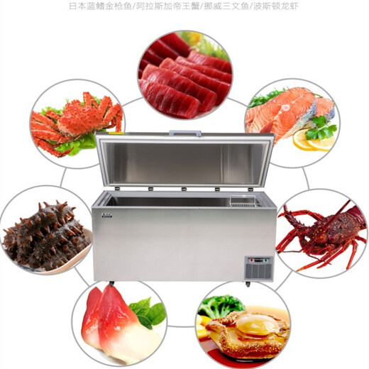 智星（ZX）超低温冰柜-60度金枪鱼海鲜深冷柜-40℃卧式柜刺身商用冰柜海钓-80全不锈钢冰箱 695升 全不锈钢(1950*880*940mm -80度(-40度到-86度可调)