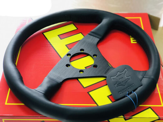 Gongma de 14 pulgadas Momo auto modificado Sports Racing Super Fiber Leater Directivo JDM Dirección de avión 13077_BLACK MARCO