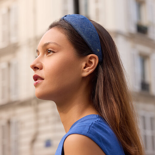 ALEXANDRE DE PARIS Eiffel series headband small fresh style hair accessory gift for girlfriend M dark blue