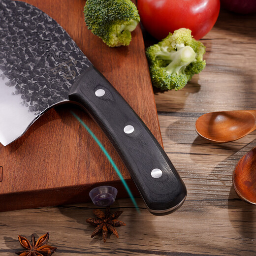 十八子作 阳江十八子古法整刀真锻打菜刀 鱼形万用刀切片刀S317